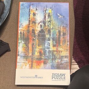 Jigsaw Puzzle Multicolor Westminister Abbey 600x435mm assembled 750 piece puzzle